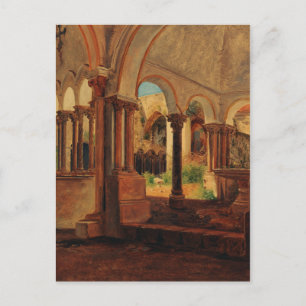 Carte Postale Cour de monastère abandonné