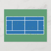 Cour de Tennis Bleu et Vert Style déstressé