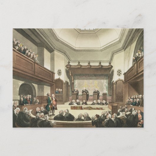 Carte Postale Cour des Common Pleas, Westminster Hall (Devant)
