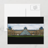 Carte Postale Cour du Musée du Louvre avec la Pyramide (Devant / Derrière)