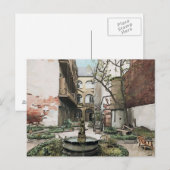 Carte Postale Cour du quartier français (Devant / Derrière)