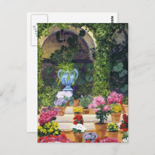 Carte Postale Cour espagnole (Devant / Derrière)