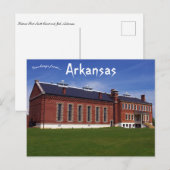 Carte Postale Cour historique de Fort Smith et Jailhouse Arkansa (Devant / Derrière)