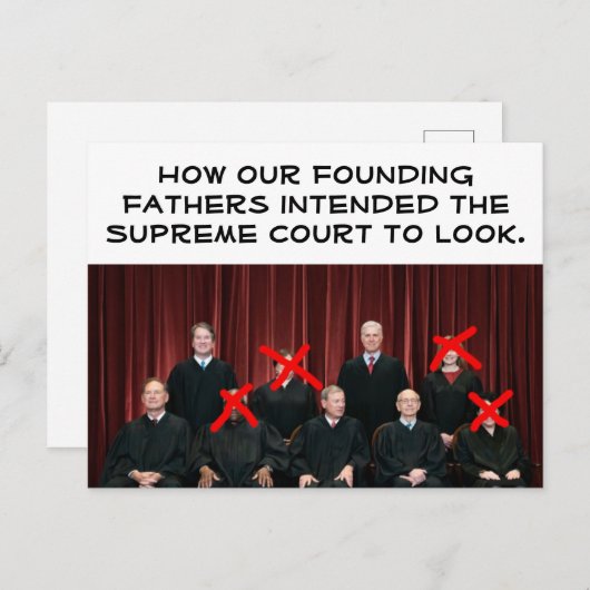 Carte Postale Cour suprême conservatrice (Devant / Derrière)