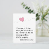 Carte Postale courage (Debout devant)