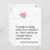 Carte Postale courage (Devant / Derrière)