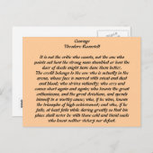 Carte Postale Courage (Devant / Derrière)