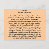 Carte Postale Courage (Devant)