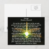 Carte Postale Courage (Devant / Derrière)