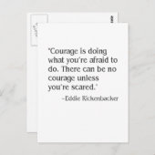 Carte Postale courage (Devant / Derrière)