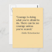 Carte Postale courage (Devant / Derrière)