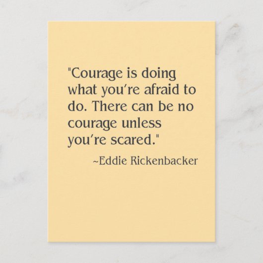 Carte Postale courage (Devant)