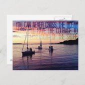 Carte Postale Courage De Quitter La Côte (Devant / Derrière)