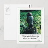 Carte Postale Courage en tout (Devant / Derrière)