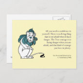 Carte postale Courage Lion Cowardard 5x7 (Devant / Derrière)