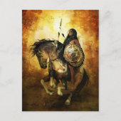 Carte Postale Courage Native American Warrior (Devant)