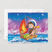 Carte Postale Courageux marin (Devant / Derrière)