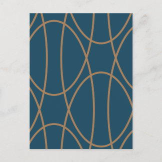Carte Postale Courbes contemporaines Design abstrait