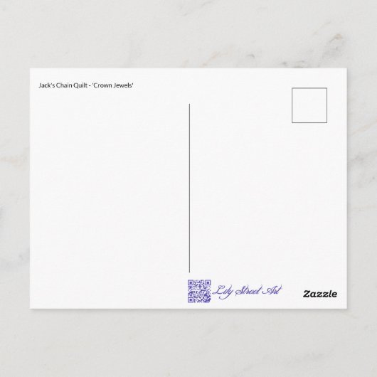 Carte postale Courbes de couronne (Dos)