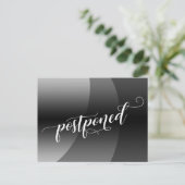 Carte Postale Courbes grises Faire-part Mariage repoussé (Debout devant)