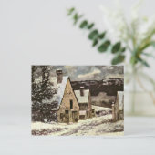 Carte Postale Courbet - Rue Village en hiver (Debout devant)