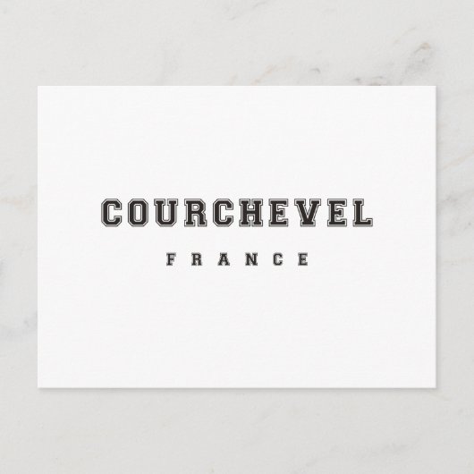 Carte Postale Courchevel France (Devant)