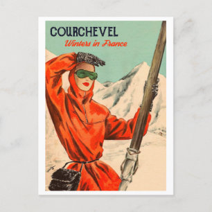 Carte Postale Courchevel Posh Girl