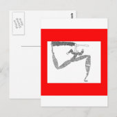 Carte Postale coureur (Devant / Derrière)