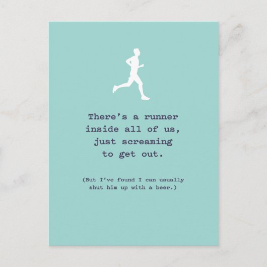 Carte Postale Coureur à l'intérieur de nous / Fermez-le avec une (Devant)