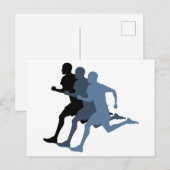 Carte Postale Coureur masculin (Devant / Derrière)