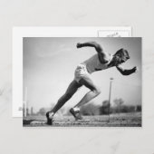 Carte Postale Coureur masculin (Devant / Derrière)