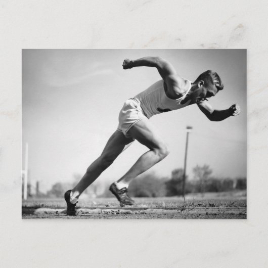 Carte Postale Coureur masculin (Devant)