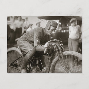 Carte Postale Coureur motocycliste, 1922