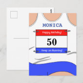 Carte Postale Coureur White Top (Devant / Derrière)