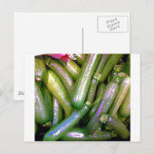 Carte Postale Courgettes croisées (Devant / Derrière)