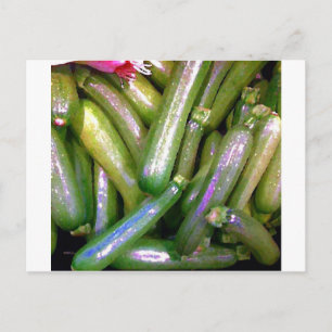 Carte Postale Courgettes croisées