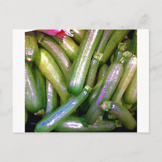 Carte Postale Courgettes croisées (Devant)