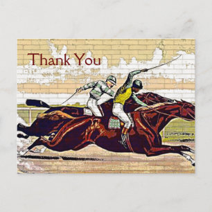 Carte postale Courier et Ives Great Race Merci