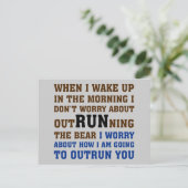 Carte Postale Courir, c'est battre la concurrence (Debout devant)