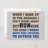 Carte Postale Courir, c'est battre la concurrence (Devant / Derrière)