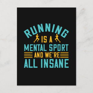 Carte Postale Courir - La course est un sport mental