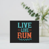 Carte Postale Courir - Live Love Run (Debout devant)