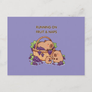 Carte Postale Courir sur les Fruits & Siestes – Jolie Famille de