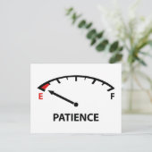 Carte Postale Courir Sur Vide : Patience (Debout devant)