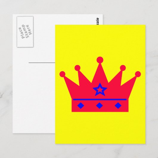 Carte Postale Couronne (Devant / Derrière)