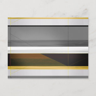 Carte Postale Couronne Abstraite et Jaune