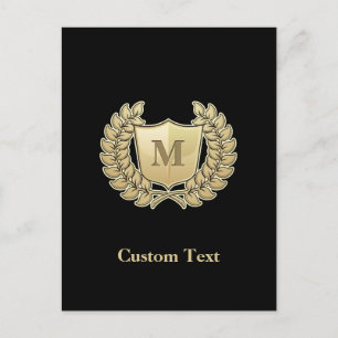 Carte Postale Couronne avec bouclier