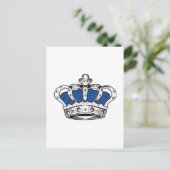 Carte Postale Couronne - Bleu (Debout devant)