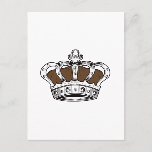 Carte Postale Couronne - Brown (Devant)