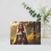 Carte Postale couronne de couleur vive face princesse nature dry (Debout devant)